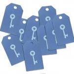 Antique Key Gift Tags, Set Of 15