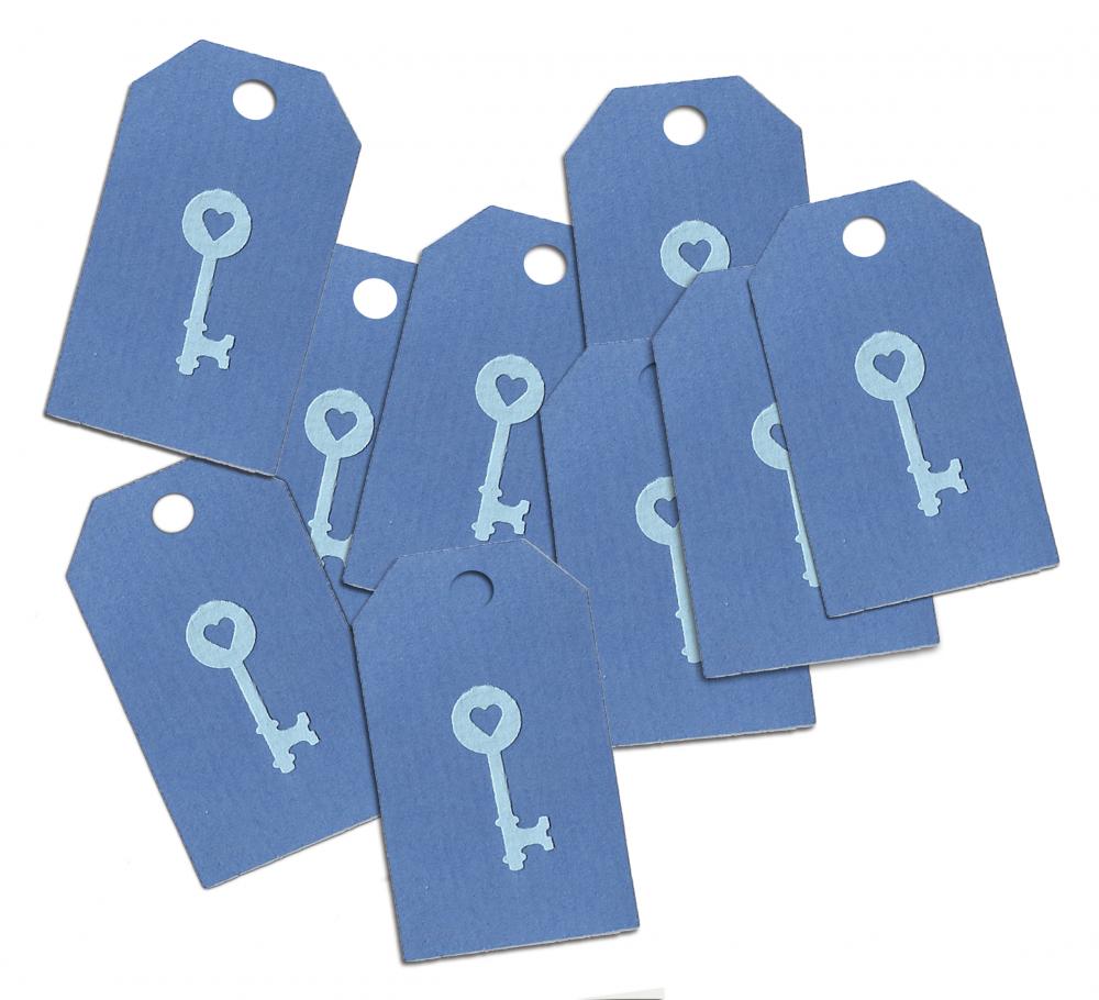 Antique Key Gift Tags, Set Of 15